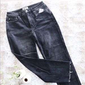 CRVY High-Rise Vintage Straight Jeans